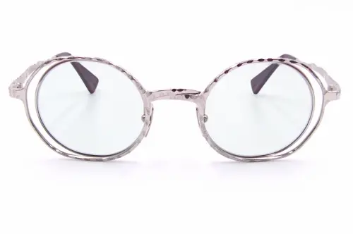 KUBORAUM クボラム H01 オーバルフレーム シルバー サングラス KUBORAUM / クボラム | Mask H11 silver round metal メガネ