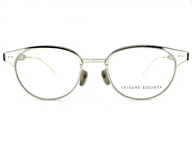 レイジャー ソサエティー LEISURE SOCIETY｜EUCLID LS98 GREY 12KGP TITANIUM｜LEISURE SOCIETY のラグジュアリーなコンビフレーム12K金メッキ！｜『誠眼鏡店』上質なメガネの買取・販売・レンズ交換