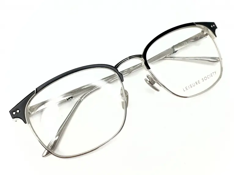 LEISURE SOCIETY CLUB55 伊達メガネ 大きな取引 - メガネ・老眼鏡